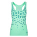 Women's tank top KILPI LEAVES-W turquoise