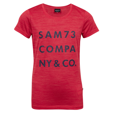 Tmavoružové dievčenské tričko SAM 73 Ablaka