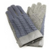 Vyšívané dámske rukavice sivej farby na zimu