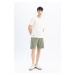 DEFACTO Regular Fit Straight Leg Pocket Basic Plain Shorts