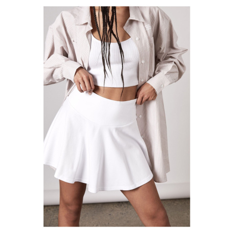 Madmext dámska biela základná krátka tenisová sukňa