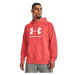 Under Armour RIVAL FLEECE LOGO HD Pánska mikina, červená, veľkosť