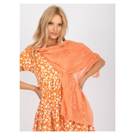 Orange viscose women's scarf