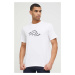Bavlnené tričko Karl Lagerfeld biela farba, vzorované