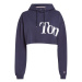 Tommy Jeans Mikina - TJW SUPER CROP BOLD TOMMY HOODIE modrá