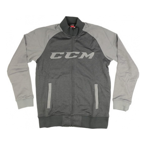 Ccm Track Jacket Heather Black/Grey Sr