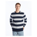 LC Waikiki Crew Neck Long Sleeve Striped Men's Sweatshirt