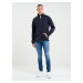 Big Star Man's Zip Sweatshirt Sweat 152539 Navy Blue 403