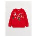 LC Waikiki Crew Neck Christmas Themed Long Sleeve Girl's Sweatshirt