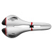 SELLE SAN MARCO sedlo - ASPIDE OPEN-FIT RACING NARROW - biela/čierna/červená