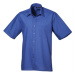 Premier Workwear Pánska košeľa s krátkym rukávom PR202 Royal -ca. Pantone 286