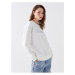 LC Waikiki Crew Neck Embroidered Long Sleeve Oversize Women's Sweatshirt