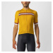 CASTELLI Cyklistický dres s krátkym rukávom - GRIMPEUR - žltá