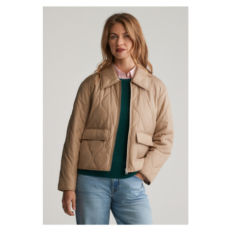 BUNDA GANT QUILTED COLLARED JACKET DARK KHAKI