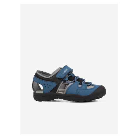 Tmavomodré chlapčenské outdoorové sandále Geox Vaniett