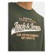 Jack&Jones Junior Mikina Logo 12258840 Zelená Regular Fit