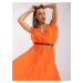 Dámske šaty-DHJ-SK-N13198-1.22-oranžové jedna