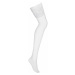 Biele podväzkové pančuchy White stockings 810