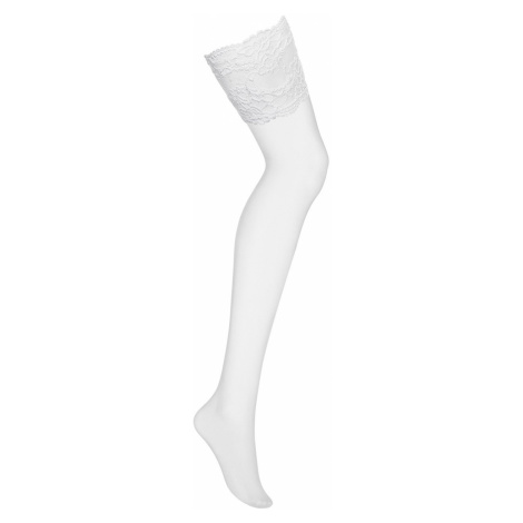 Biele podväzkové pančuchy White stockings 810 Obsessive