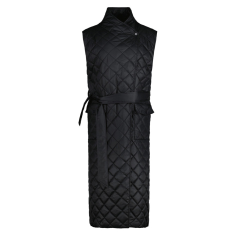 VESTA GANT LONG QUILTED VEST EBONY BLACK