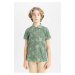 DEFACTO Boy's Patterned Pique Short Sleeve Polo T-Shirt