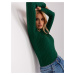 Dark green viscose turtleneck