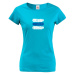 Dámské tričko Turistická značka - modrá - ideální turistické tričko