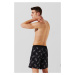 Plavky Karl Lagerfeld Ikonik 2.0 Aop Med Boardshorts Ikonik Outline Aop Black