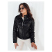 Women's leather jacket KLIROS black Dstreet