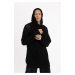 DEFACTO Regular Fit Hooded Crochet Hole Knitwear Sweatshirt