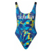 Calvin Klein Swimwear Jednodielne plavky  modrá / biela / čierna / žltá / tyrkysová