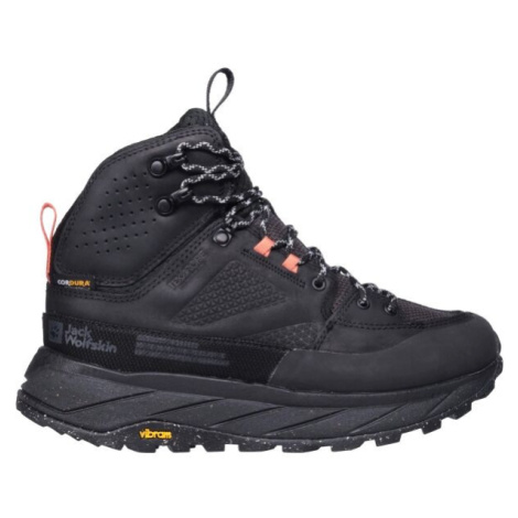 Jack Wolfskin TERRAQUEST TEXAPORE MID W Dámska outdoorová obuv, čierna, veľkosť