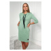 Dark mint dress with neck tie