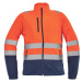 Cerva Sevilla Pánska HI-VIS fleecová bunda 03460002 oranžová/navy