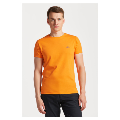 TRIČKO GANT CONTRAST LOGO SS T-SHIRT PERSIMMON ORANGE