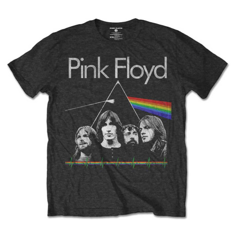 Pink Floyd tričko DSOTH Band & Pulse Šedá