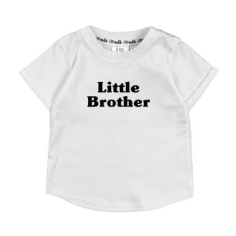 Dojčenské I LOVE MILK tričko little brother