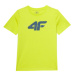 Chlapčenské tričko s krátkym rukávom 4F JUNIOR TSHIRT-4FJWSS24TTSHM1113-72N-LEMON NEON