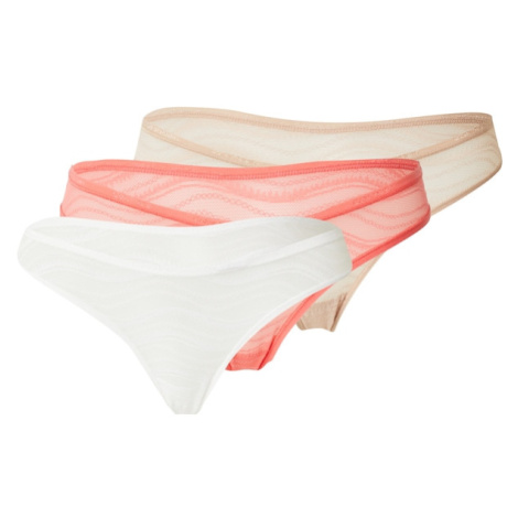 Calvin Klein Underwear Tangá  koralová / červená / biela