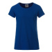 James & Nicholson Klasické dievčenské tričko z biobavlny 8007G - Tmavá kráľovská modrá