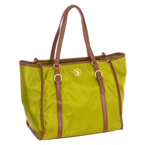 U.S Polo Assn.  BEUHU5922WIP-GREENTAN  Veľká nákupná taška/Nákupná taška Zelená U.S. Polo Assn