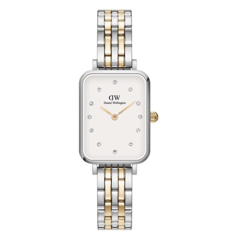 Hodinky Daniel Wellington Quadro Lumine 5-Link dámske, strieborná farba