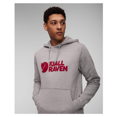 Pánska Sivá Mikina Fjallraven Logo Hoodie Fjällräven