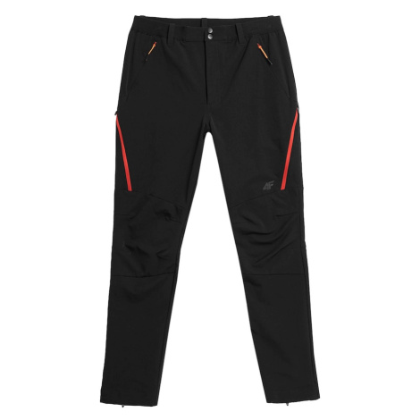 4F Outdoorové nohavice  červená / čierna