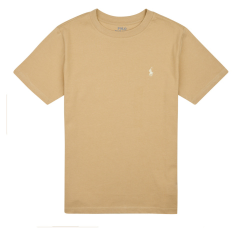 Polo Ralph Lauren  SS CN-TOPS-T-SHIRT  Tričká s krátkym rukávom Béžová