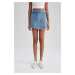 DEFACTO Short Skirt Normal Waist Cut End Short