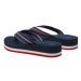 Tommy Hilfiger Žabky Wedge Stripes Beach Sandal FW0FW07858 Tmavomodrá