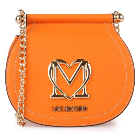 Love Moschino Dámská mini crossbody kabelka Super Gold oranžová