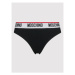 MOSCHINO Underwear & Swim Súprava 2 kusov brazílskych nohavičiek 4745 9003 Čierna