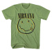 Nirvana Tričko Inverse Happy Face Unisex Green